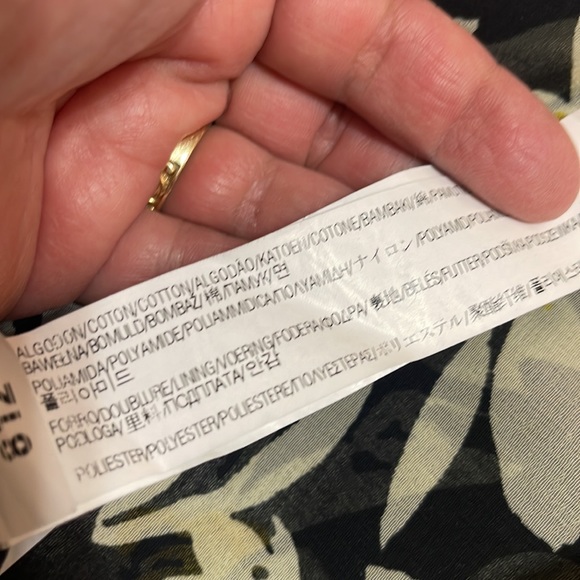 Zara Basic Sleeveless Black, flower print Dress Size M / never worn. Without tag - Picture 10 of 10